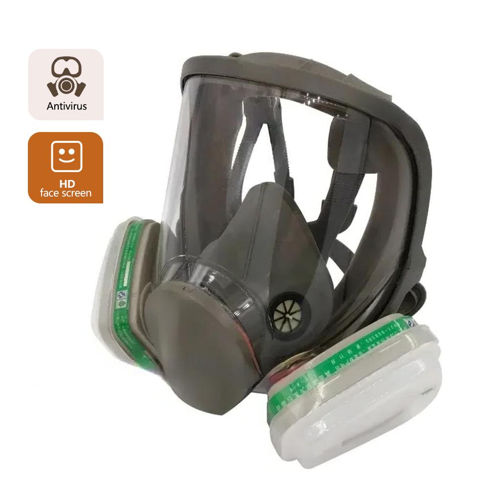 6800 Anti-Fog Gas Mask, Industrial Paint, Spray, Vaccination, Safety, Work, Dust Filter, Full Face Protection with Formaldehyde