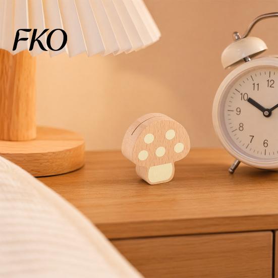 Wooden Desk Accessory Mushroom Place Card Holder, Mini Hedgehog Table Number Rounded Corner Paper Clip Farmhouse Note Picture Photo Holder