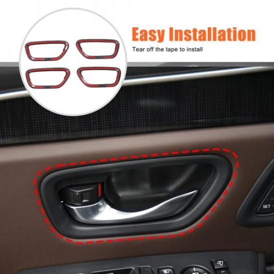 ABS Carbon Fiber Interior Door Handle Trim For Honda Pilot 23+/Honda Passport 26