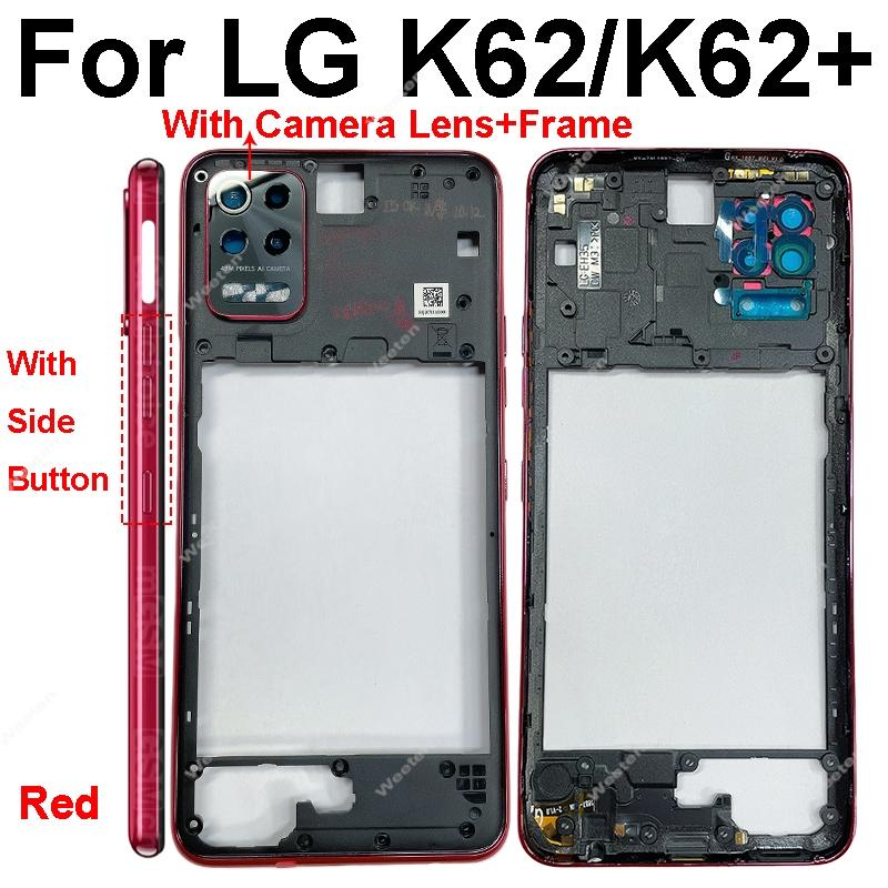 For LG K42 K52 K62 Plus Middle Frame Holder Cover Perfect Fit with Side Button Quality Phone Repair Parts Stable