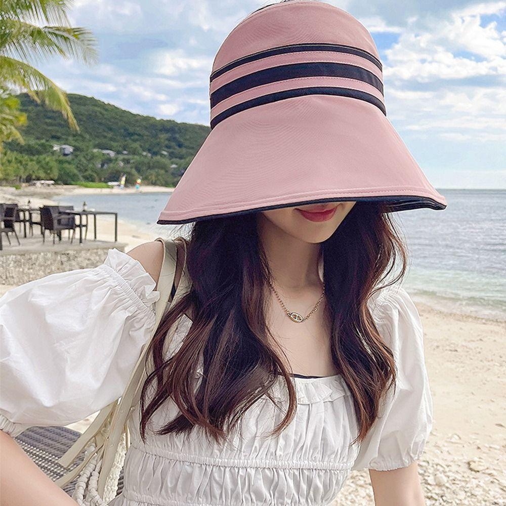 Foldable Sun Hat Adjustable Bucket Cap Fashion Panama Hat  Outdoor Sports