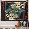 "Elegant Jack of Hearts Design" Pattern Wall Hanging Tapestry Decorative Tapestry Home Decor for Bedroom and Living Room