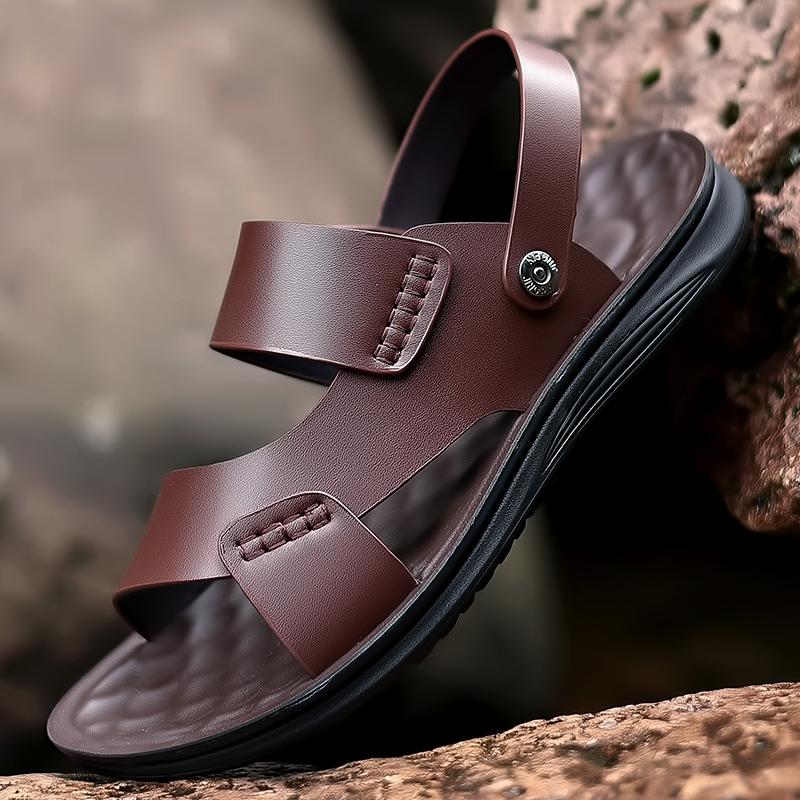 

Мода Летняя Мода Мужские Сандалии Мужские Повседневные Легкие и Удобные Два на Пляжную Обувь Мужские Деловые Офисные Сандалии Размеры 37-47 47 коричневый