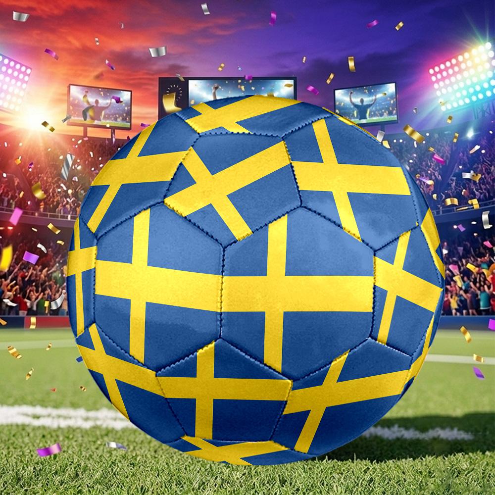 1pc 2026 Classic Flag Soccer Ball Size 5, Machine-stitched, Suitable for Practice Matches/tournament Training Sports, Lightweight and Durable. C7017