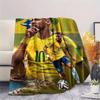 1PC Neymar Patterned Flannel Blanket Suitable For All Seasons for Home Decor Warmth and Comfort Gifts Holiday Present