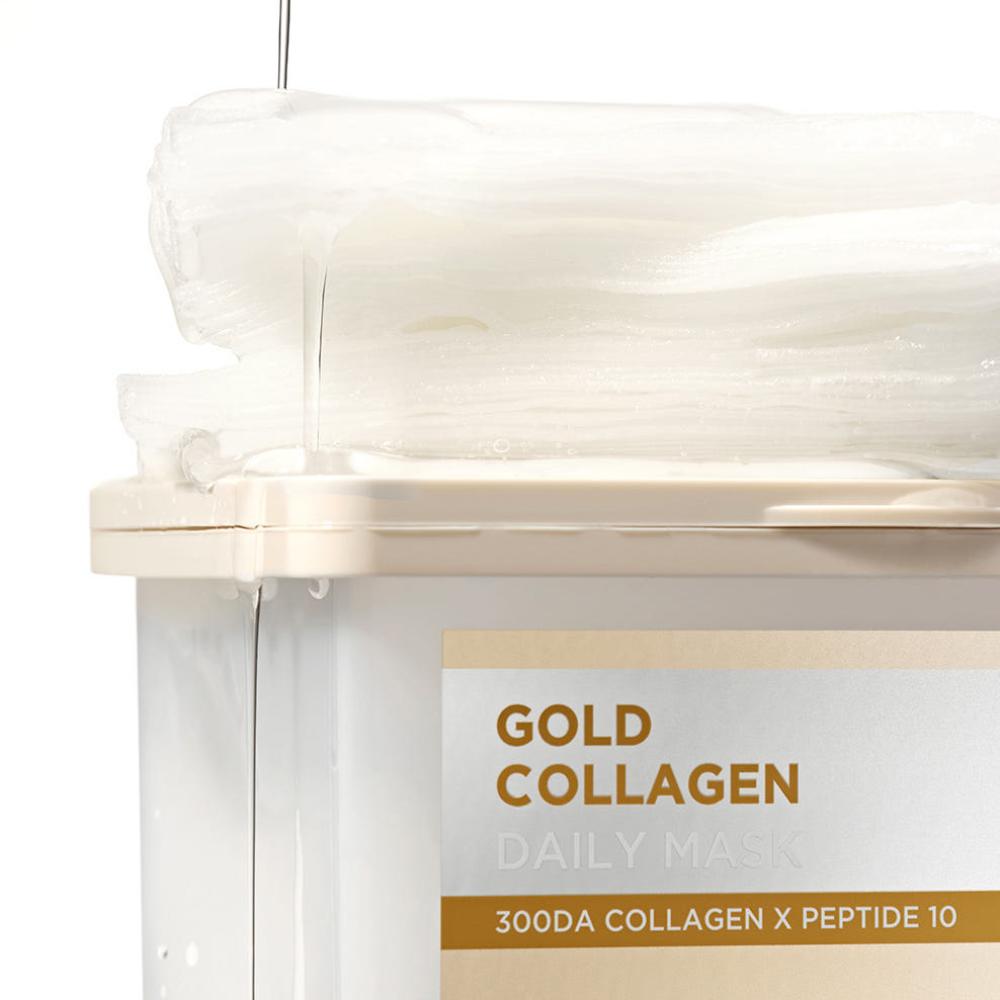 Snp PDRN Panthenol Collagen Pull Out Mask Pack 30 Sheets Twin Pack Hydrating and Firming Daily Sheet Mask GOLD COLLAGEN 1+1