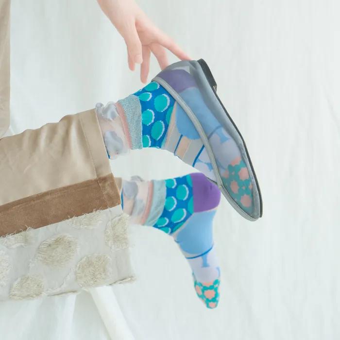 Dot Carnival Socks - Blue [CQ-CT-25-1-SD1M-070]