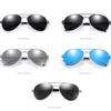 Men's Classic Polarized Driving Sunglasses Retro Metal Fishing Glasses Brand Designer Black Pilot Sun Glasses Male UV400 Goggles