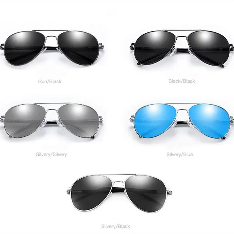 Men's Classic Polarized Driving Sunglasses Retro Metal Fishing Glasses Brand Designer Black Pilot Sun Glasses Male UV400 Goggles