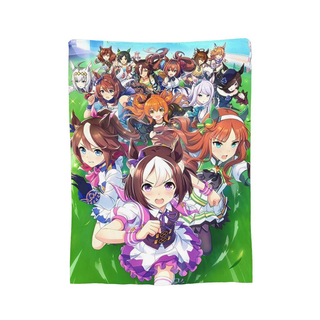Umamusume Pretty Derby Uma Musume Blankets  Flannel Throw Blanket Bed Sofa Decoration Soft Warm Bedspreads,