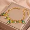 Popular bracelet, titanium steel does not fade, love zircon bracelet, high-end female light luxury niche bracelet, bracelet.