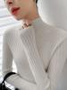Women’s Stylish Slim-Fit Cashmere Sweater, Half-High Neck, Thick Base Layer, Versatile New Style