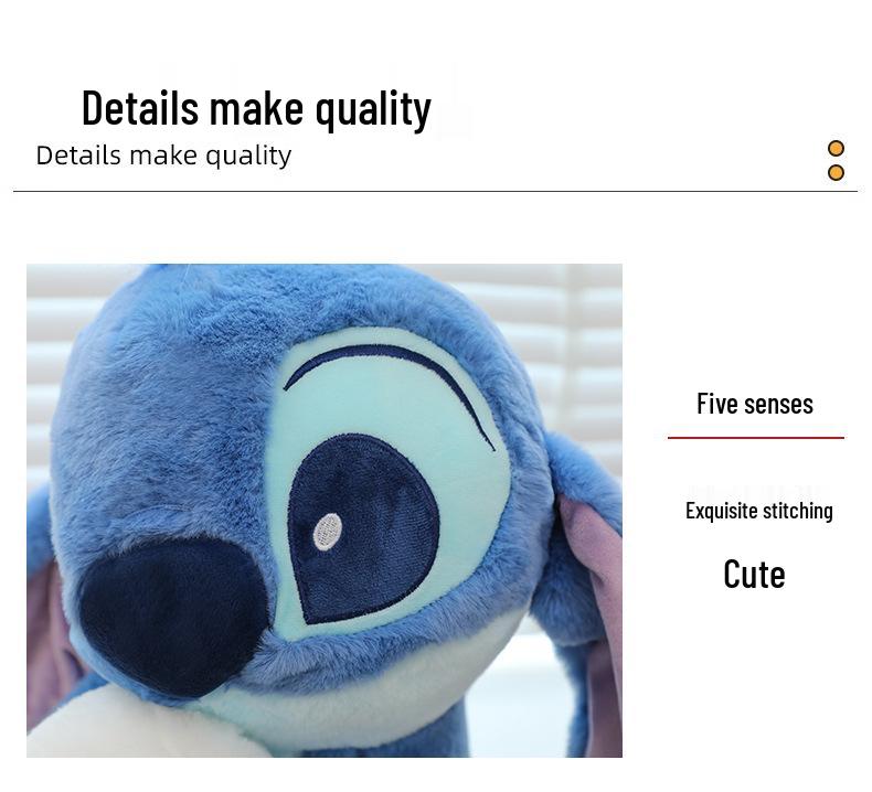 Stitch Holding Little Duck Plush Toy - Cute Children's Doll Pillow
