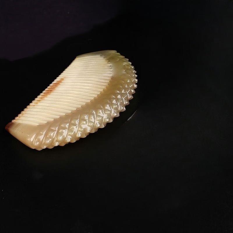 Ox Horn Half-Moon Meridian Massage Comb