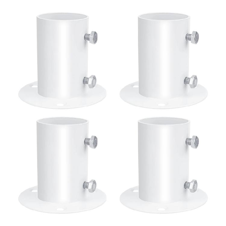 

4lots 1.5 In Swimming Pool Flanges Base for Stable Poles Mounting Resistant to Moisture Easyly Maintenance Use 1