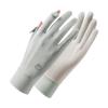Ice Silk Sunscreen Gloves for Women In Summer Thin UV Proof Driving Special Finger Exposed Anti Slip Touch Screen Riding Electric Bike