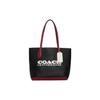 COACH Kia Pebbled Leather Tote Bag, Shopping Bag, Handbag, Shoulder Bag Large Women's Black CE734-B4M2