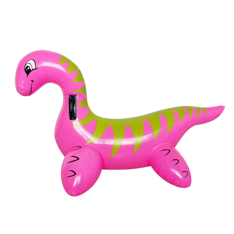 Bouée gonflable dinosaure flottante pour piscine, expérience stable pour enfants et adultes, double poignée gonflable pour s'amuser dans la