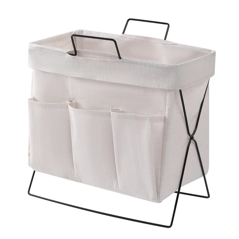 Modern Minimalist Storage Basket With Cotton Linen Material For Home Office Organizing And Toy Storage