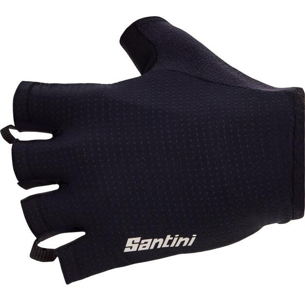 Велосипедные перчатки Santini 3D (черные)