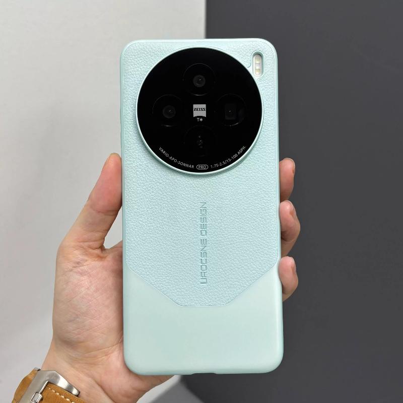 PU Kožené pouzdro na telefon pro VIVO X200 Ultra Matné Prošívání Pokovení Tvrdý Nárazuvzdorný Kryt pro VIVO X200s X100 Ultra X100 Pro mini Nárazník
