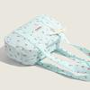 Girls' Heart Cotton Canvas Bowling Bag Sweet Handbag Shoulder Bag