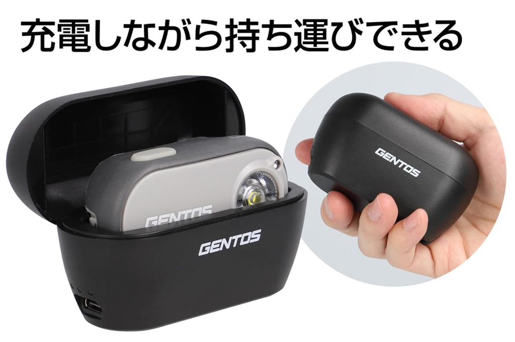 GENTOS LED-Scheinwerfer USB-wiederaufladbar 400 Lumen für 2 Anwendungen Dedizierter Akku Kompakter Scheinwerfer [Helligkeit Lumen/Praktische Stunden]