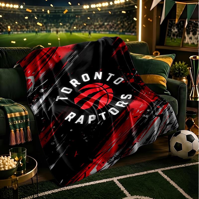 Raptors Basketball Logo Blanket Lightweight Flannel Bedding Blanket Perfect for Travel, Camping, Living Rooms, Offices, Sofas, Fan Christmas Gift