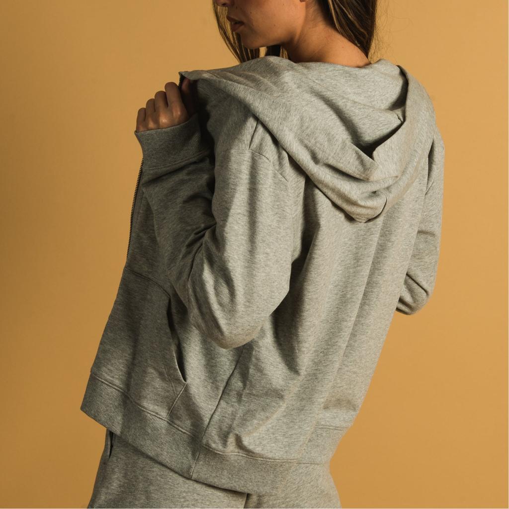 Calvin Klein Minimalistischer Bequemer Vielseitiger Hoodie Damen-Hoodies Hellgrau QS6869-051