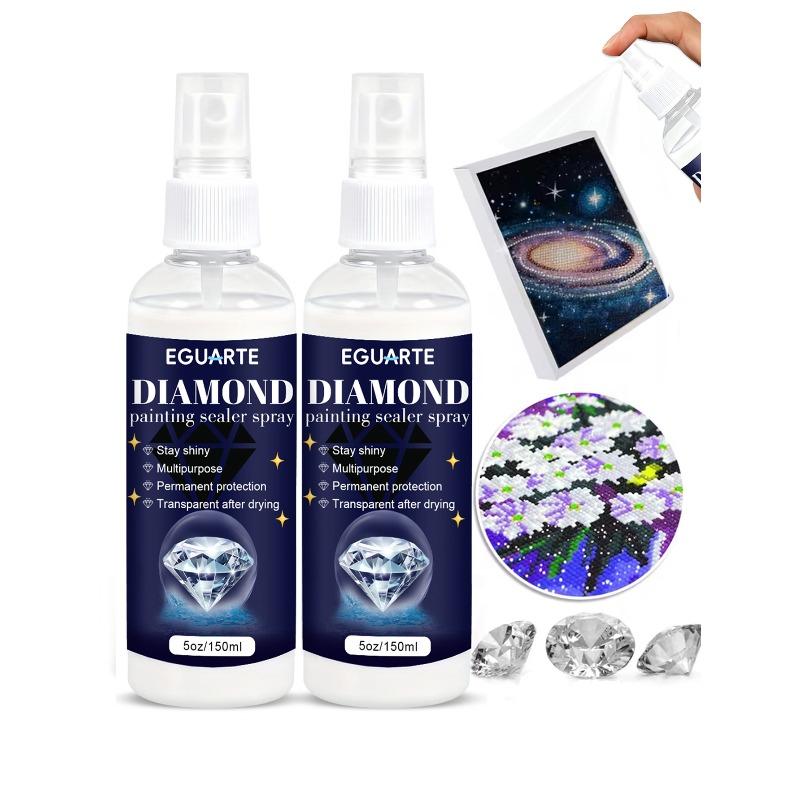 150-300ml Diamond Painting Versiegelungsspray Transparent Glänzend Perlenfixierkleber für Diamond Art Puzzle Basteln DIY Schutzglanz