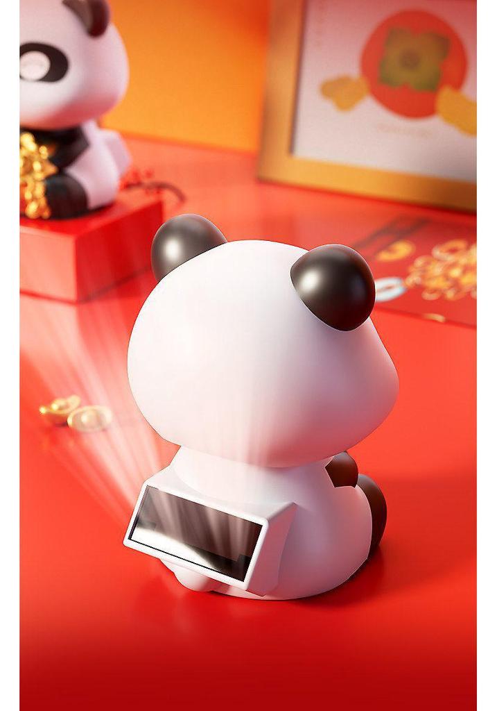 Ornamento Panda Oscillante Alimentato a Energia Solare per Scrivania o Auto