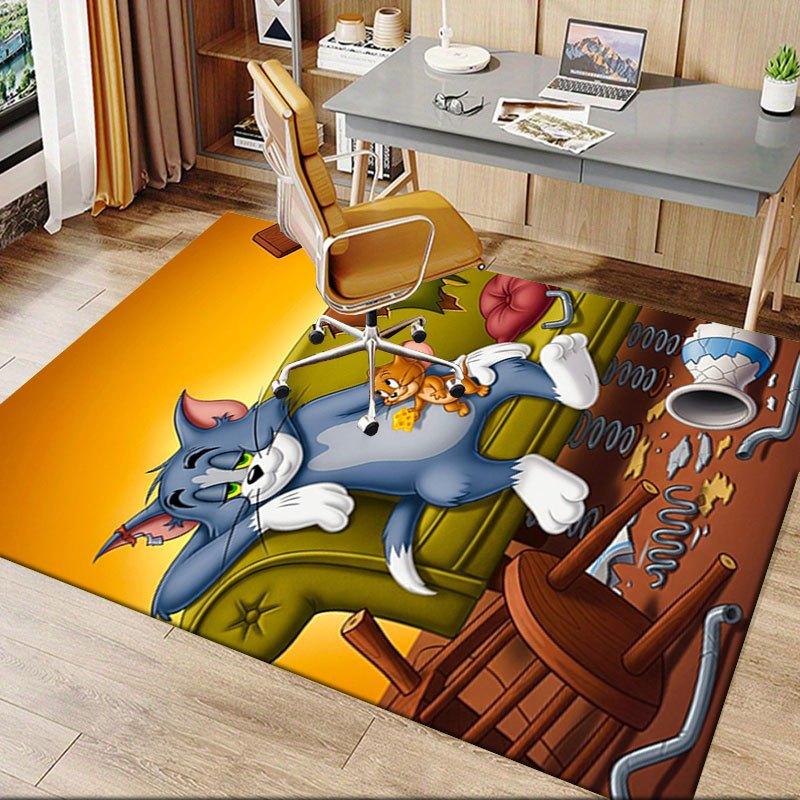 

Tom & Jerry Kids Room Decor PosterOffice Mat Home Decor Gift For Halloween & Christmas LD91 100cm by 120cm