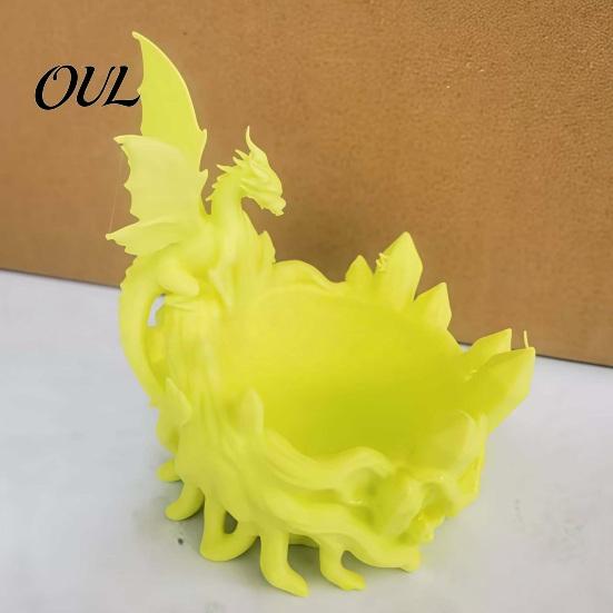 Multi-color Storage Dish Dragon Bowl, 3D Printed Decorative Key Jewelry Holder for Entryway Catchall Tray Desktop Dressing Table, Unique Fantasy Home