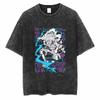 One Piece ONE PIECE Luffenica Street Vintage Old Cotton Washed Short Sleeve T-Shirt Harajuku Top Men