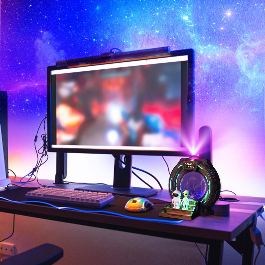 The Portal Is Shaped With Flowing Light Projection, Featuring Timing And 8 Kinds Of Noise