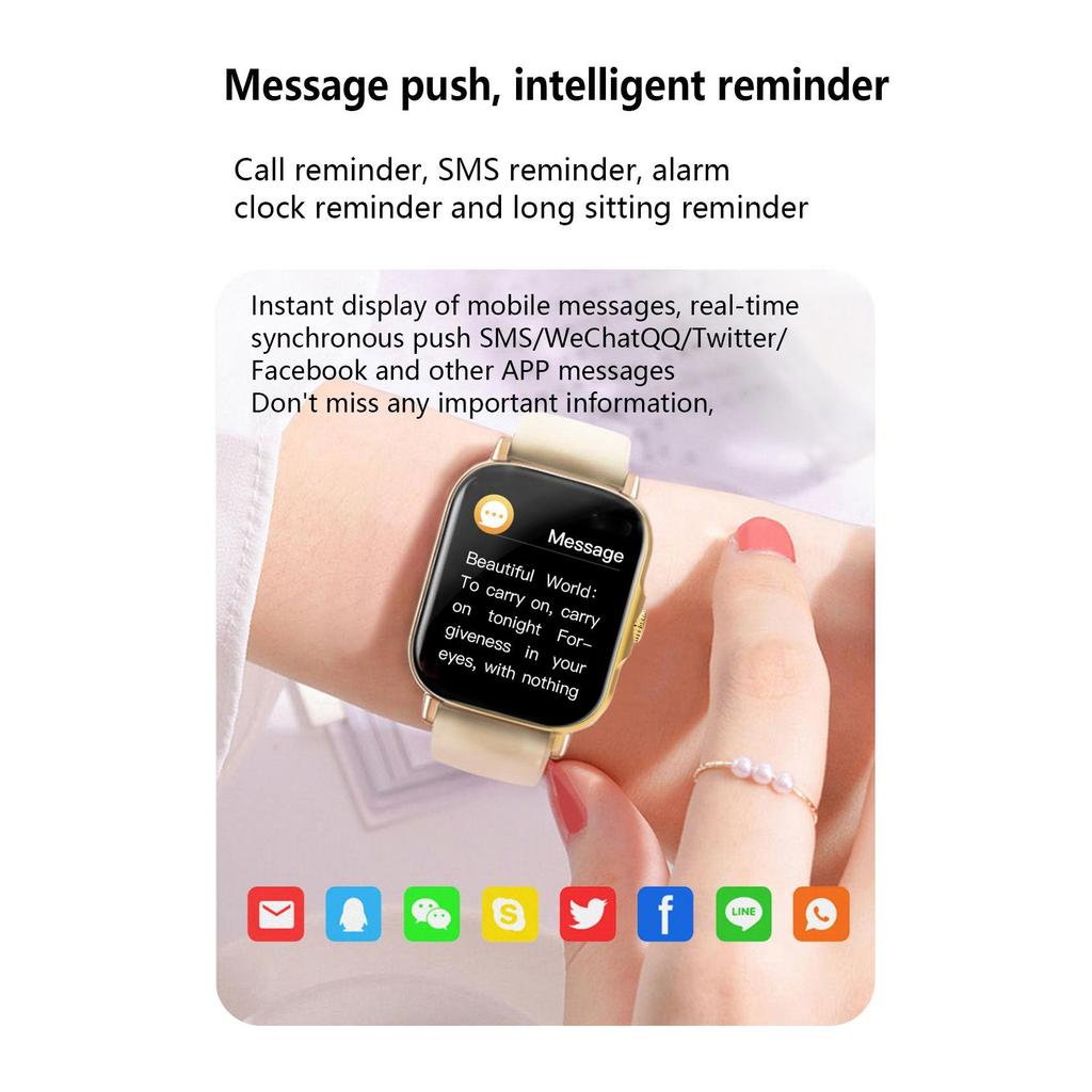 2025 Nuovo Smartwatch Uomo e Donna Smart Bracelet Monitoraggio Attività Sportiva IP67 Impermeabile Smartwatch da Donna
