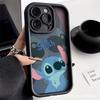 Stitch & Angel Paar Cartoon Handyhülle für iPhone 15 Pro Max, 13/14, XR, 12