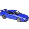 Welly 1/24 Nissan Skyline GTR R34 Alloy Sports Car Model Simulation Diecast Metal Toy Racing Car Model Collection Childrens Gift