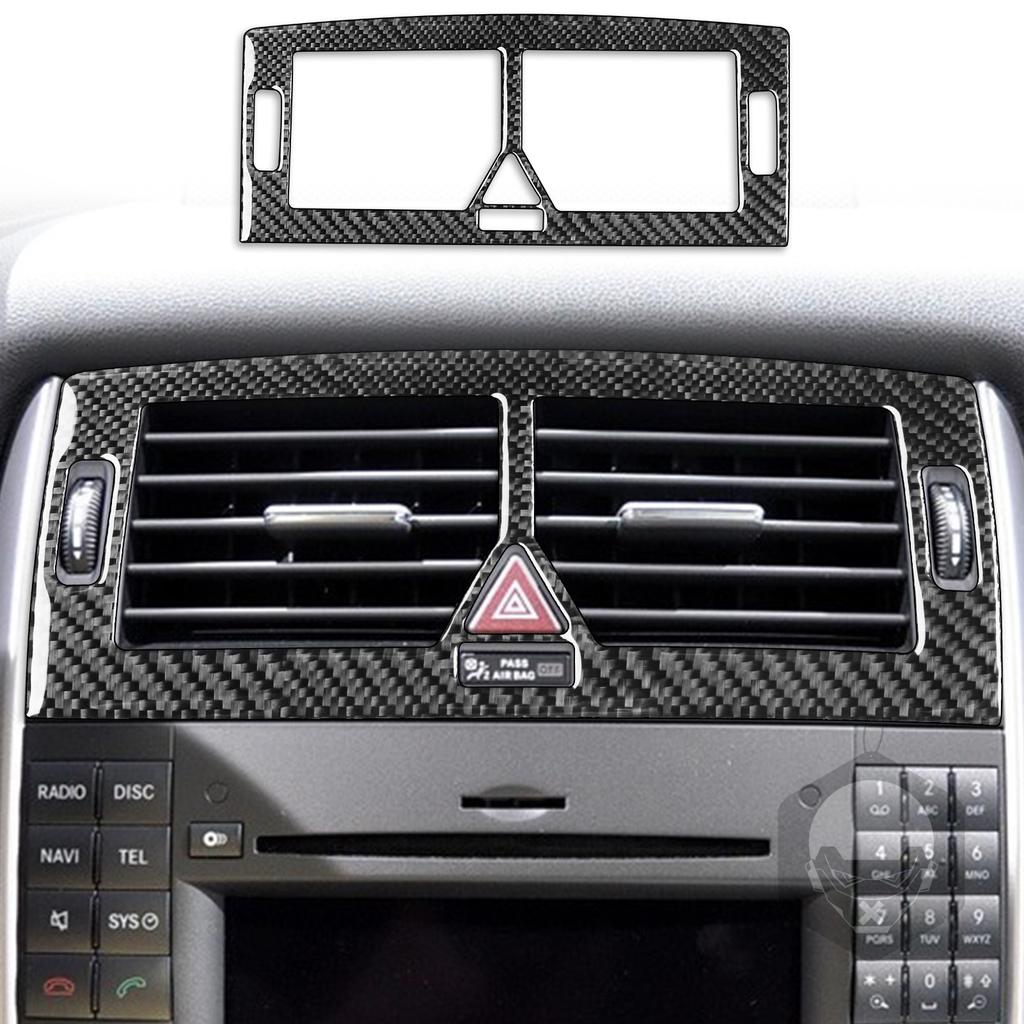 Käiguvahetusinstrumendi lugemislamp uste käepide, tõstepaneel süsinikkiust kleebise ääris Mercedes Benz B klass W245 jaoks