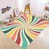 Colorful Striped Carpet for Living Room Living Room Bedroom Grid Style Carpet for Dining Dormitory Room Home Decoration