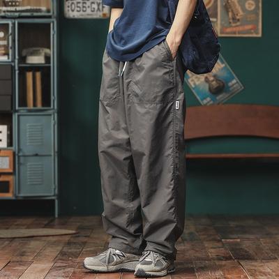 Men S Loose Straight Wide Leg Casual Cargo Work Outdoor Sports Trousers