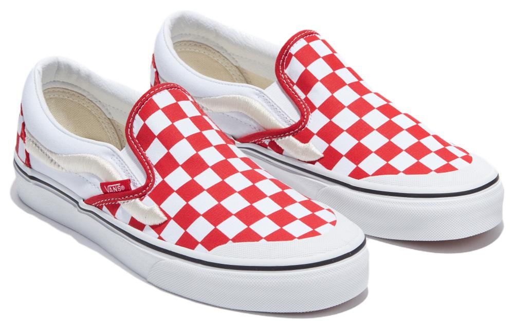 Vans Classic Slip-On 138 'Sidestripe - Red Checkerboard'