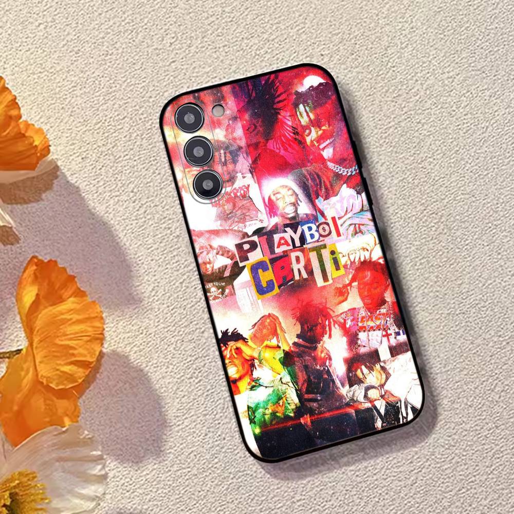 Rapper P-Playboi Carti Phone Case For Samsung Galaxy A73,A72,A71,A70,A53,A52,A51,Soft Silicone Black Cover