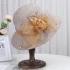 European and American sun hat, female summer French flower bucket hat, thin breathable sun hat, sunscreen fashion, foreign style cool hat