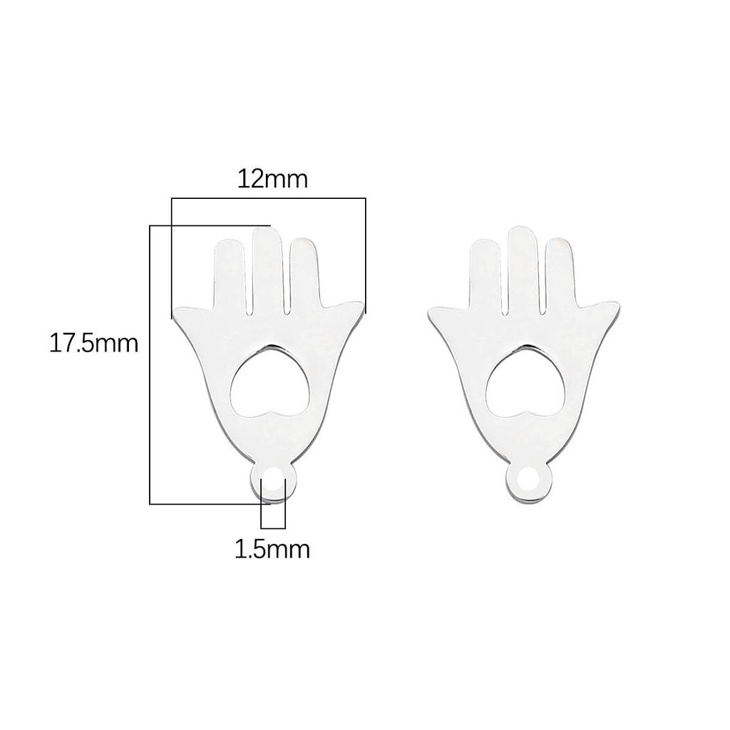 4 buc/sac de înaltă calitate, netedă, oțel inoxidabil 304, brelocuri, inimă, fluturi, flori, pandantive, pentru coliere personalizate, brățări, bijuterii, bricolaj.