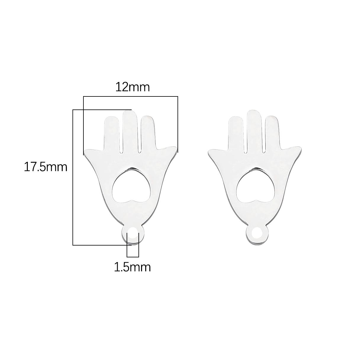 

4 шт./пакет, высокое качество, гладкая полировка, нержавеющая сталь 304, подвески в виде сердца, бабочки, цветов, подвески для ожерелья на заказ, браслет, изготовление ювелирных изделий своими руками 17.5x12mm 4pcs