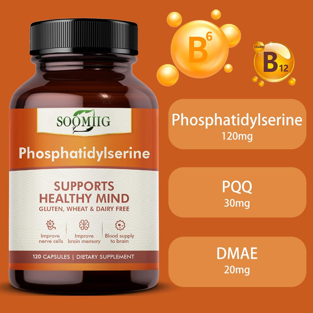 Phosphatidylserine Improve Memory Enhance Cognitive Abilities 120 Capsules