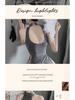 770 Plus Size Sexy Lingerie Slit Cheongsam Dress - Buttock-Revealing Summer Pajamas for Women, High Elasticity, Ideal for Roleplay