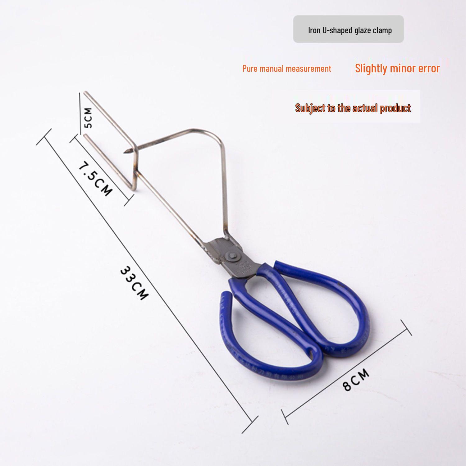 Набор зажимов и плоскогубцев из нержавеющей стали для глазурования керамики ручной работы методом погружения.