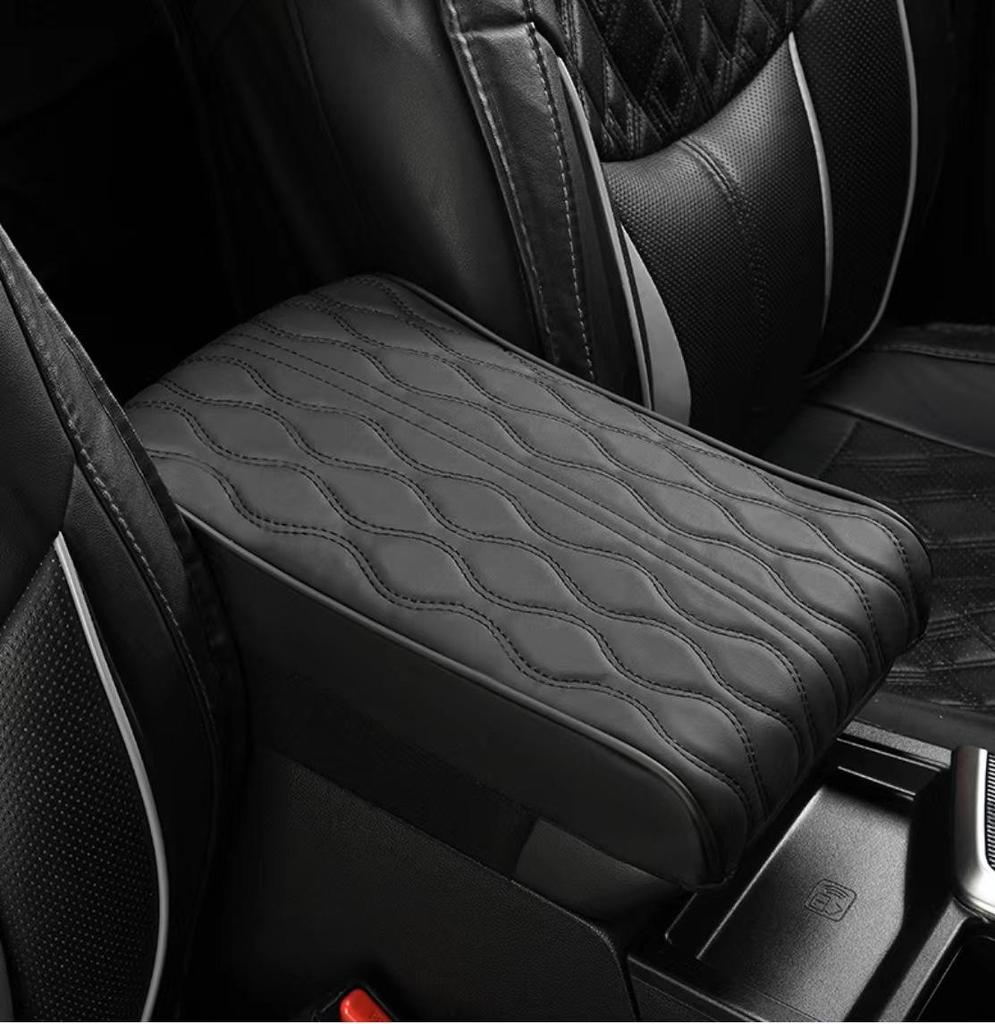 Universal Memory Foam Leather Car Armrest Pad - Heightening Central Cover Pillow